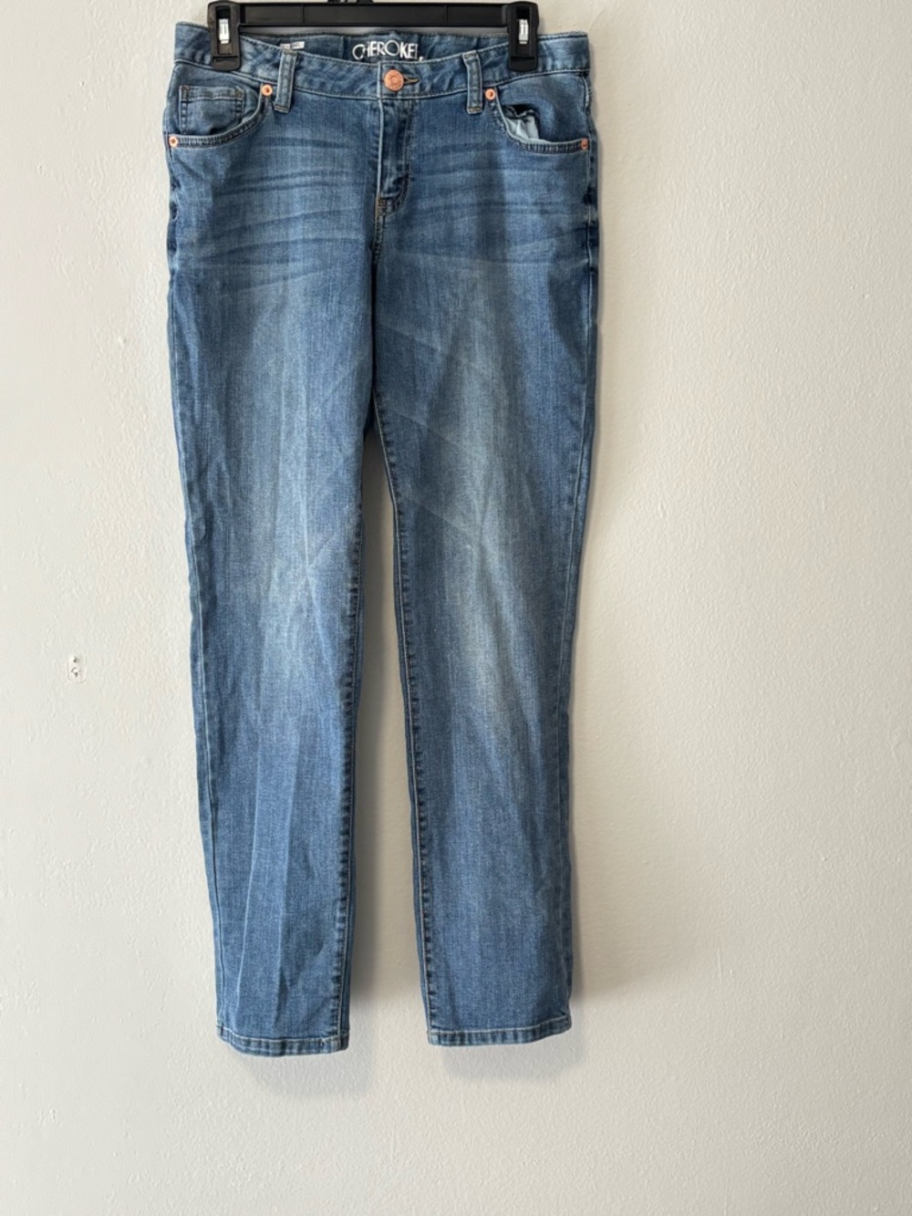 Cherokee Blue Straight-Leg Jeans